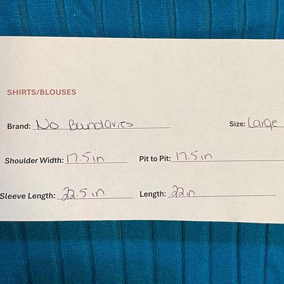 No Boundaries NOBO Turtleneck Sweater Womens Large Juniors Turquoise Blue Preppy - Picture 10 of 10